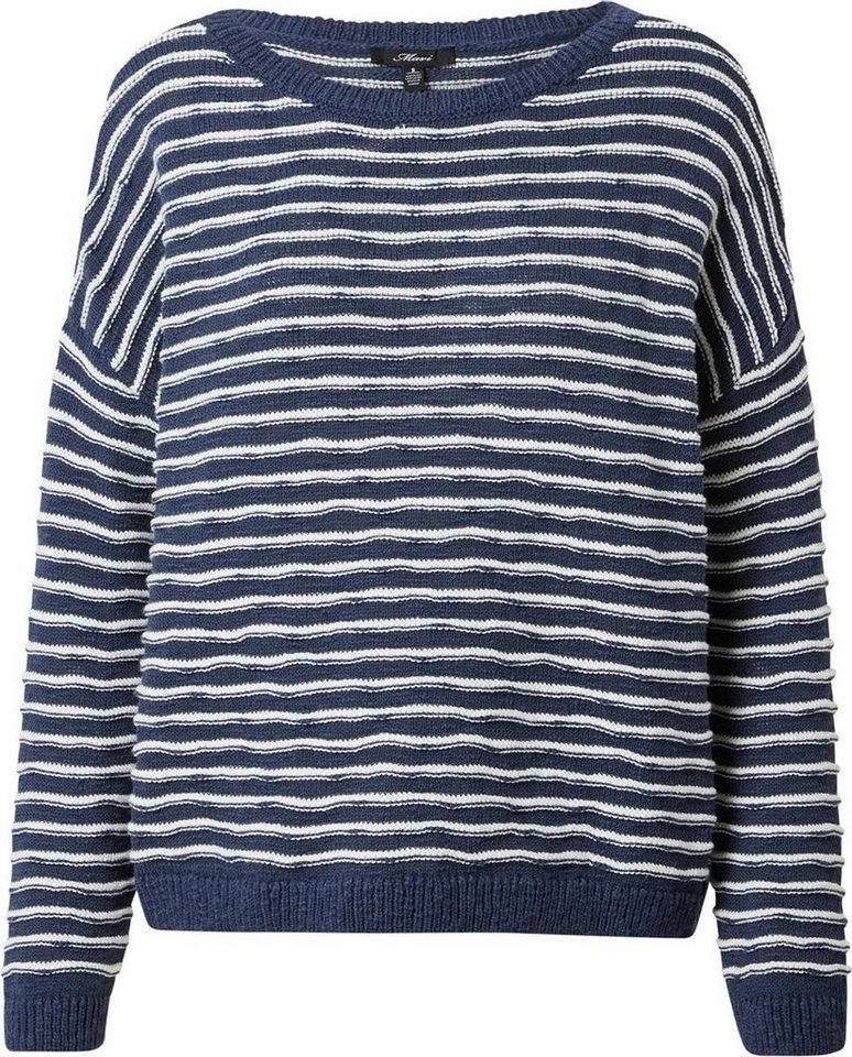 Mavi Rundhalspullover MESA Stripe Sweater Pulli Oversize look mit Rundhalsausschnitt von Mavi