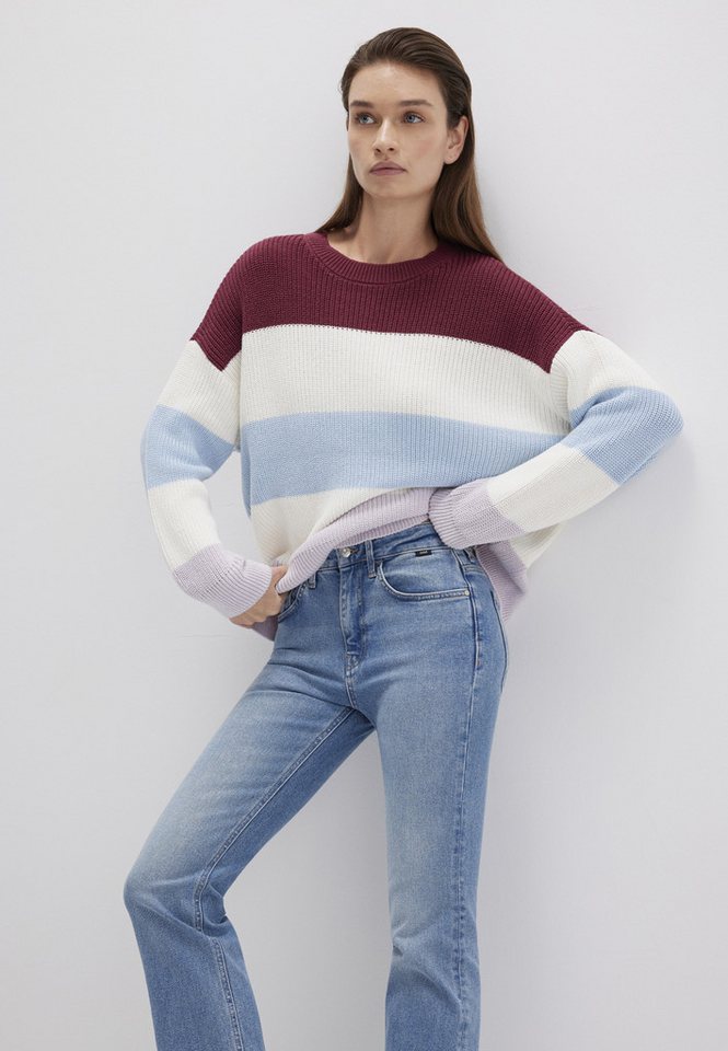 Mavi Rundhalspullover STRIPED SWEATER Gestreifter Pullover Mavi Rundhalspullover STRIPED SWEATER Gestreifter Pullover von Mavi
