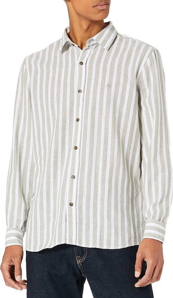 Mavi Streifenhemd Stripe Shirt Hemd Oil Green von Mavi