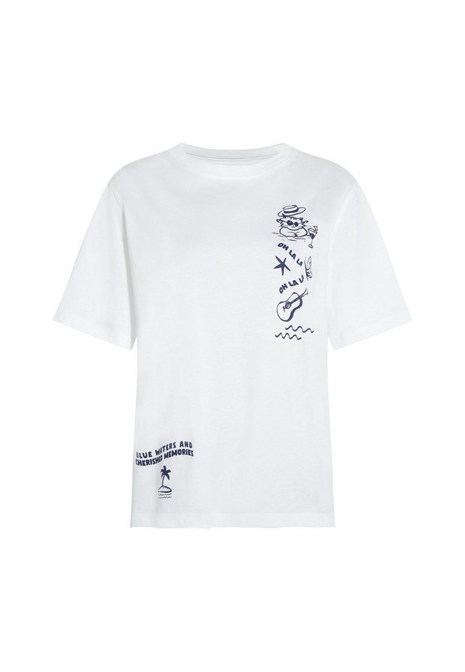Mavi T-Shirt Strandiges Motiv mit Text und Modisches Design BEACH PRINTED Mavi T-Shirt Strandiges Motiv mit Text und Modisches Design BEACH PRINTED von Mavi