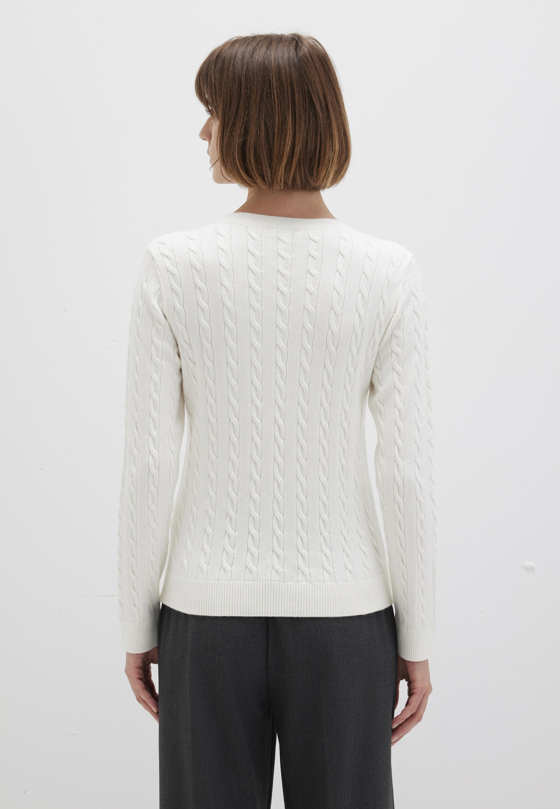 Mavi - V-NECK SWEATER antique white - Gr. - XL von Mavi