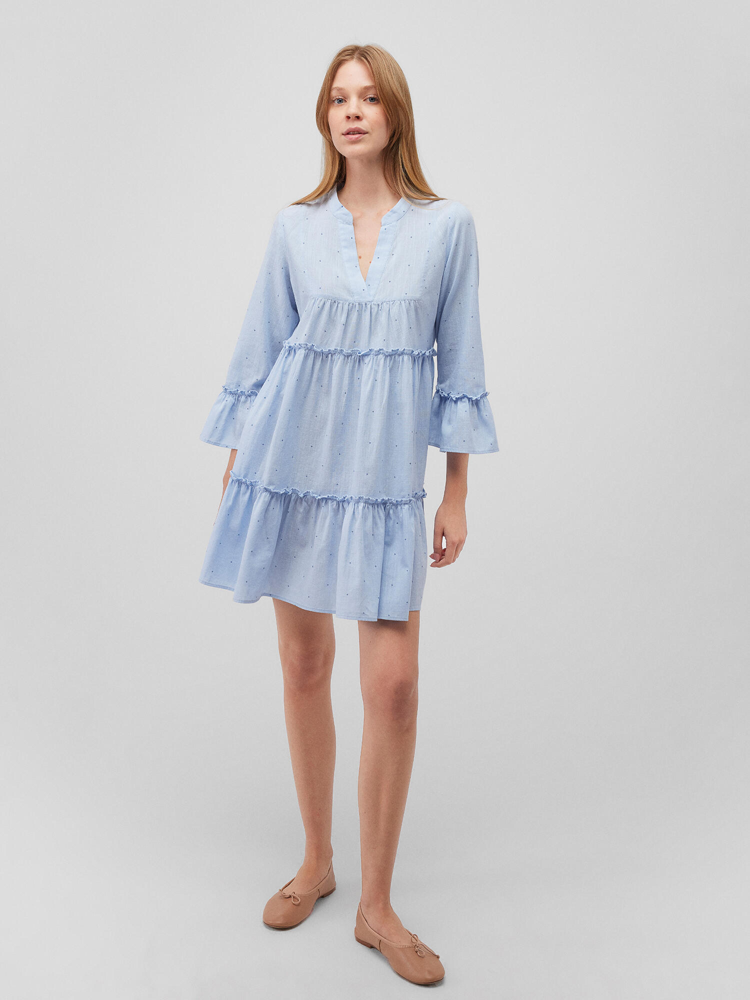 Mavi - WOVEN DRESS ensign blue tiny leaf print - Gr. - XS von Mavi