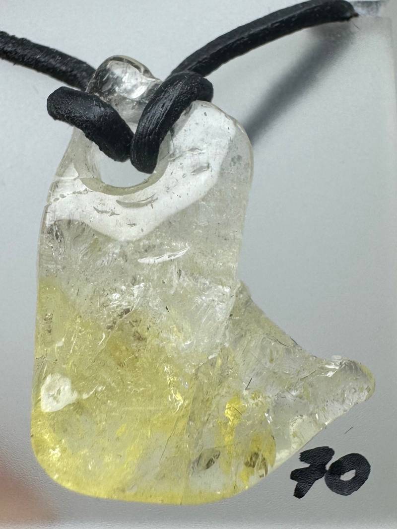 Danburit Trommelstein Gebohrt Gelb Yellow Danburite Drilled Tanzania von MawinguGems