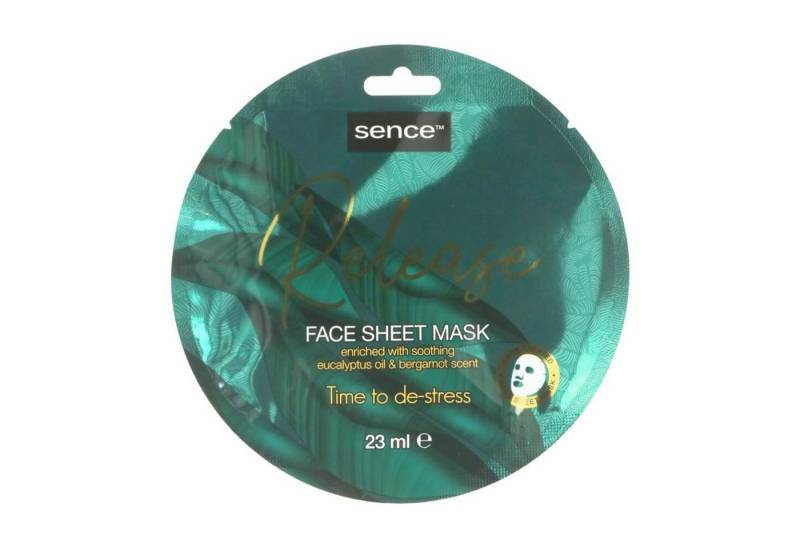Max Brands Gesichts-Reinigungsmaske Sence Tuchmasken 23ml Release Eukalyptusöl Wellness Pflege Face Sheet von Max Brands