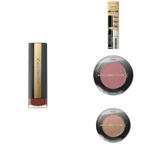 Max Factor "Mum's Favourite" Look: MF COLOUR ELIXIR VELVET MATTE 40 dusk + MF Divine Lashes Mascara 001 + MF Masterpiece Mono Eyeshadow 02 dreamy aurora + MF MP Mono Eyeshadow 06 magnetic brown von Max Factor