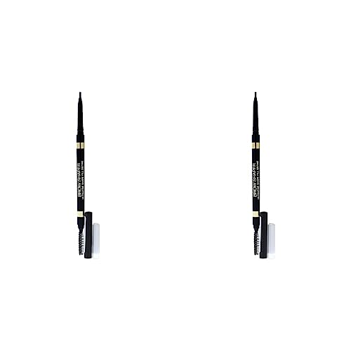 Max Factor Brow Shaper in 30 Deep Brown – Augenbrauenstift mit Bürste – Präzises & einfaches Definieren der Augenbrauen, 1 Stück (2er Pack) von Max Factor