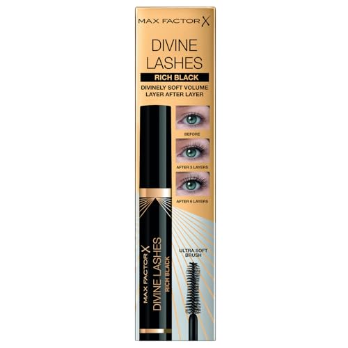 Max Factor Divine Lashes Mascara 001 Rich Black, 8 ml Vanilla von Max Factor