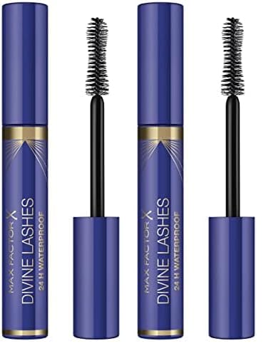 Max Factor Divine Lashes Masterpiece Mascara, Farbe 003 schwarz, wasserfeste Wimperntusche, individuelles Volumen, 8 ml (Packung mit 2) von Max Factor
