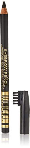 Max Factor Eyebrow Pencil Ebony 01 – 2-in-1 Augenbrauenstift mit Bürste – Augenbrauen nachziehen leicht gemacht – Farbe Braun – 1 x 1 g von Max Factor