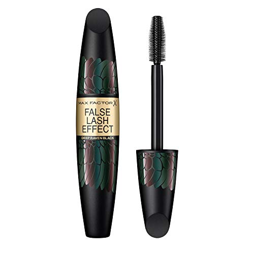 Max Factor False Lash Effect Mascara, Farbe 006 Deep Raven Black - Wimperntusche für maximale Länge und volle Wimpern, 13 g von Max Factor