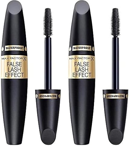 Max Factor False Lashes Effect Mascara Schwarz – Wasserfeste Wimperntusche für maximales Volumen und Länge – Definition bis in die Spitzen – 1 x 13 ml | 13ml (2er Pack) von Max Factor