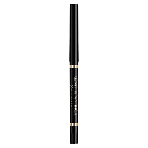 MAX FACTOR - Masterpiece Kohl Kajal Automatic Eyeliner Pencil - Up To 24hr Wear - Buttery Soft Application, Intense Colour, Kajal Formula For Sensistive Eyes - 001 Black von Max Factor