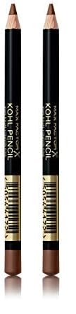 Max Factor Kohl Kajal Taupe 40 – Taupefarbener Kajal perfekt für Smokey Eyes – Lidstrich auftragen leicht gemacht – 1 x 4 ml (Packung mit 2) von Max Factor
