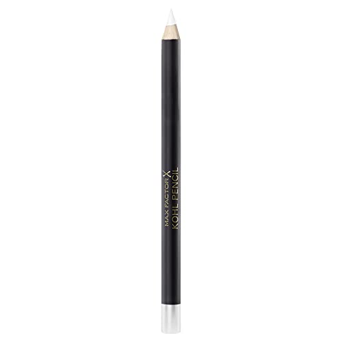 Max Factor Kohl Kajal Weiss 10 – Weißer Kajal perfekt für Smokey Eyes – Lidstrich auftragen leicht gemacht – 1 x 4 ml von Max Factor