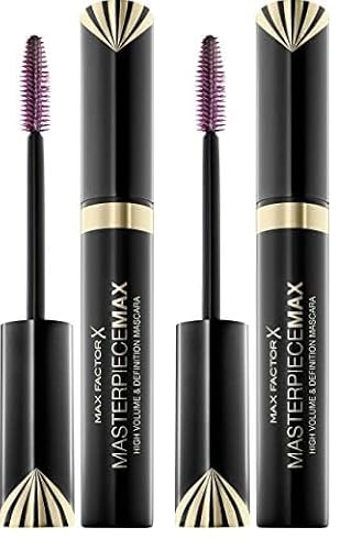 Max Factor Masterpiece Max Mascara Schwarz – Langanhaltende Wimperntusche für Definition und Volumen – (1 x 7,2 ml ), 7.2ml (2er Pack) von Max Factor