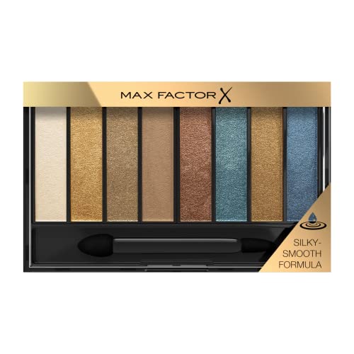 Max Factor Masterpiece Nude Palette, Farbe 004 Peacock Nudes, hochpigmentierter Lidschatten in 8 Farbtönen, 6,5 g von Max Factor