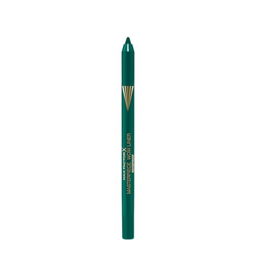 Max Factor Masterpiece Wow Liner, wasserfester, veganer Eyeliner mit 24 Stunden Halt und hochkonzentrierten Wow-Pigmenten, Fb. 600 Emerald Green von Max Factor