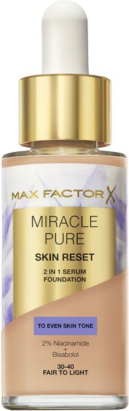 Max Factor Miracle Pure Skin Reset Foundation 30 ml 30-40 fair to light Max Factor Miracle Pure Skin Reset Foundation 30 ml 30-40 fair to light von Max Factor