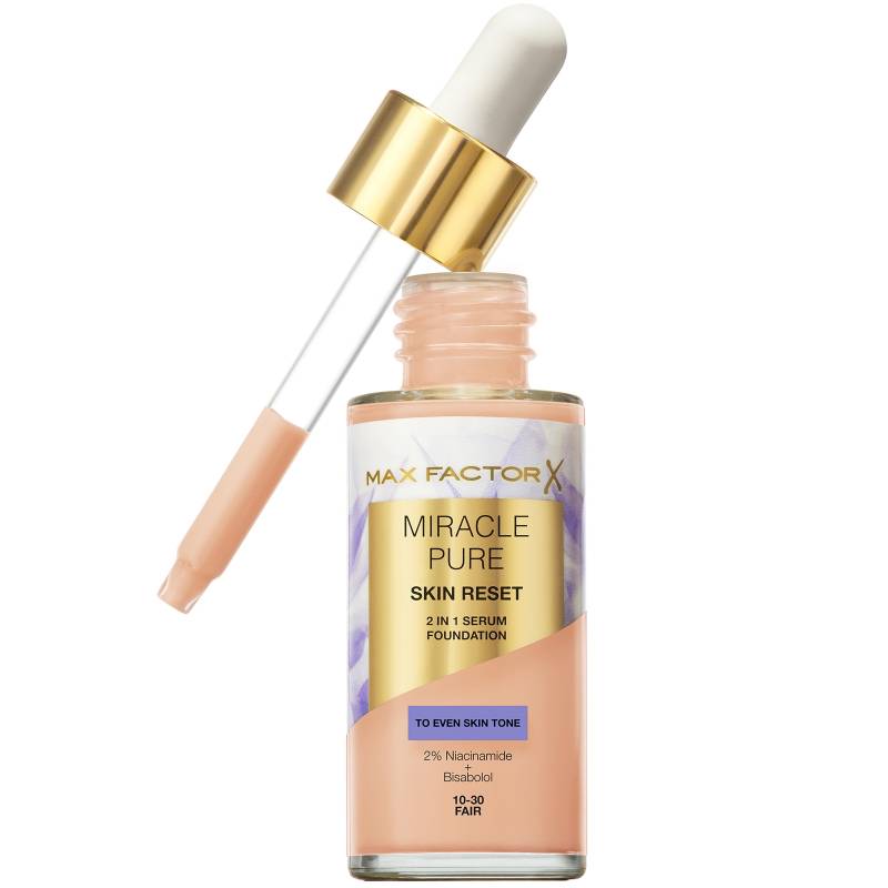 Max Factor Miracle Pure Skin Revival Serum-Foundation 30 ml (Verschiedene Farbtöne) - 10-30 Fair von Max Factor
