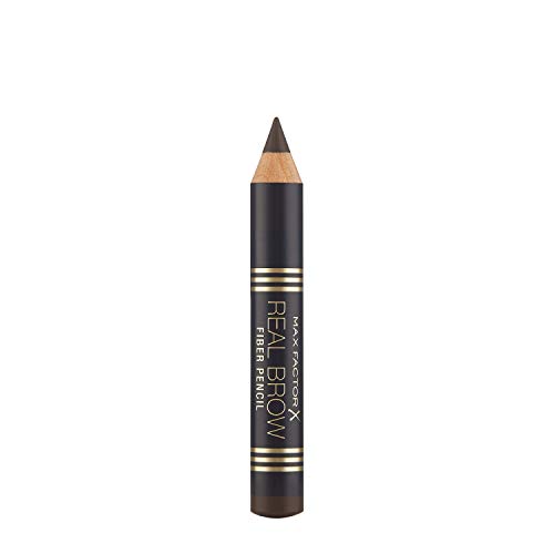 Max Factor Real Brow Fiber Pencil Rich Brown 5 – Augenbrauenstift mit 3D-Effekt – Für natürlich definierte Augenbrauen – Farbe Braun – 1 x 1 g von Max Factor