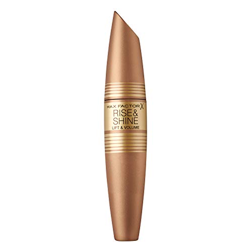 Max Factor Rise & Shine Mascara in 1 Black – Wimperntusche für natürlich volle Wimpern – Langanhaltend & pflegend – Schont die Haut am Wimpernkranz von Max Factor