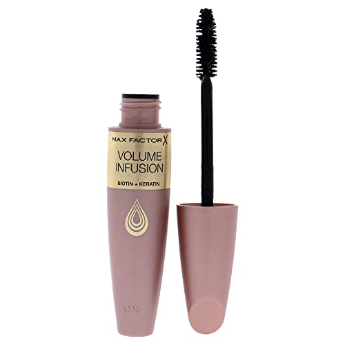 Max Factor Volume Infusion – Geschwungene Bürste für volle Wimpern und unwiederstehliches Volumen – Definition bis in die Spitzen – Für sensible Augen geeignet von Max Factor