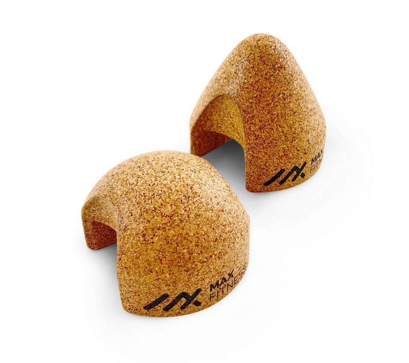 Max Fitness Massageroller Set Triggerpunkt Massage Trigger Point Drücker für Rücken Nacken Beine, Set, 2 Massagekugeln, Nachhaltiges Trigger-Set aus griffigem Naturkork von Max Fitness