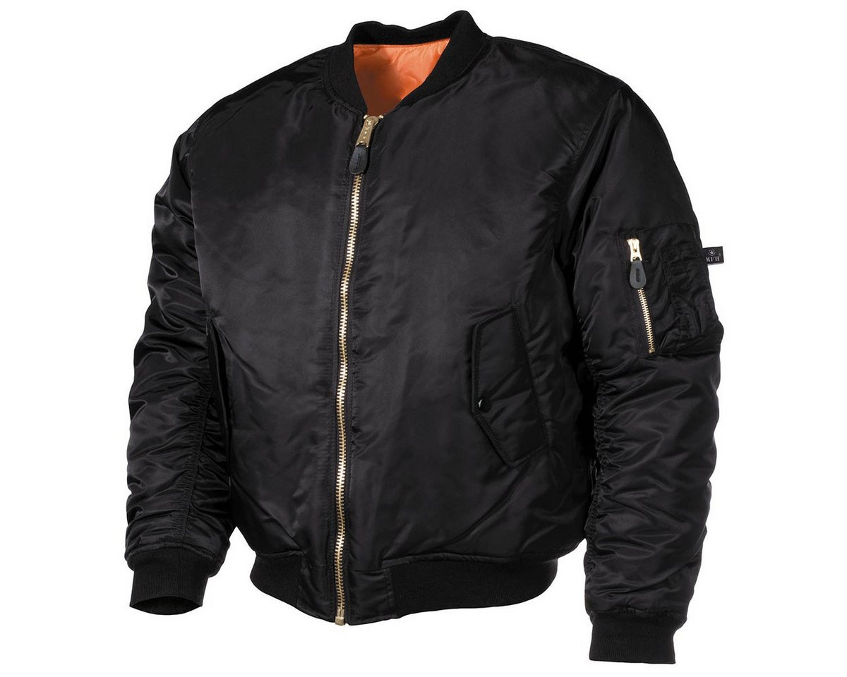 Max Fuchs AG Bomberjacke MFH US Pilotenjacke MA1, schwarz von Max Fuchs AG