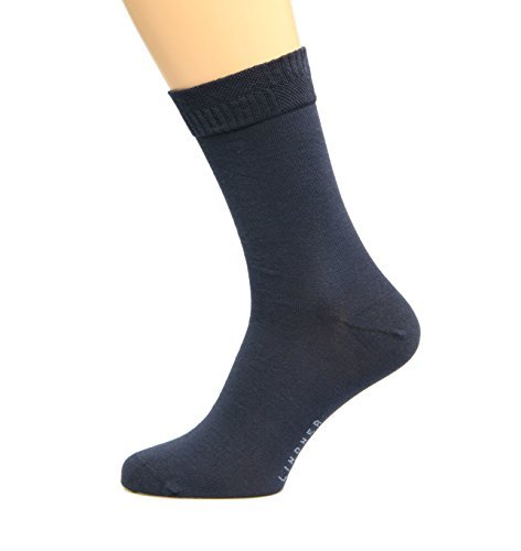 10 Paar Diabetikersocken von Lindner Socken Qualität seit 1921 (45-47, blau) von Max Lindner