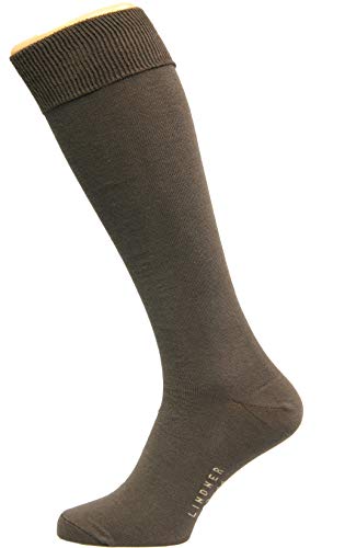 Max Lindner 5 Paar Hochwertige Kniestrümpfe Socken Qualität seit 1921 (42-44, braun) von Max Lindner