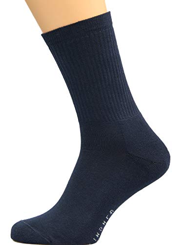 Max Lindner Sportsocken für Damen und Herren mit Vollplüsch-Sohle und Komfortbund aus Baumwolle Qualitäts seit 1921 (42-44, blau) von Max Lindner