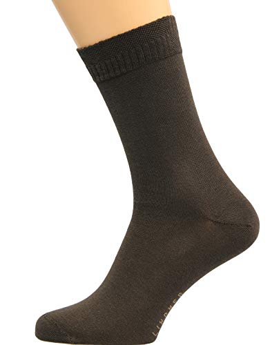 Max Lindner 5 Paar Diabetikersocken (Socken ohne Gummi) 95% Baumwolle 5% Elasthan (45-47, braun) von Max Lindner