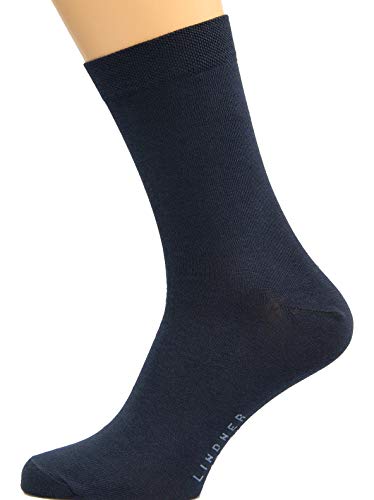 Max Lindner 5 Paar Herrensocken 95% Baumwolle 5% Elasthan (39-41, blau) von Max Lindner