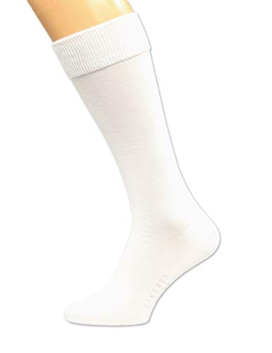 Max Lindner 5 Paar Hochwertige Kniestrümpfe Socken Qualität seit 1921 (42-44, weiss) von Max Lindner