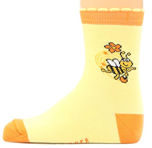 Max Lindner Kindersocken 95% Baumwolle Qualität seit 1921 (27-30, Biene gelb) von Max Lindner