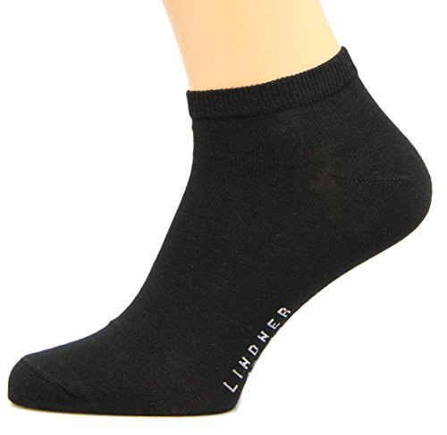 Max Lindner Sneaker Socken (Kurzsocken) Qualität seit 1921 95% Baumwolle, 5% Elasthan (27-30, schwarz) von Max Lindner