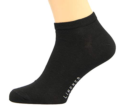 Max Lindner Sneaker Socken (Kurzsocken) Qualität seit 1921 95% Baumwolle, 5% Elasthan (35-38, schwarz) von Max Lindner