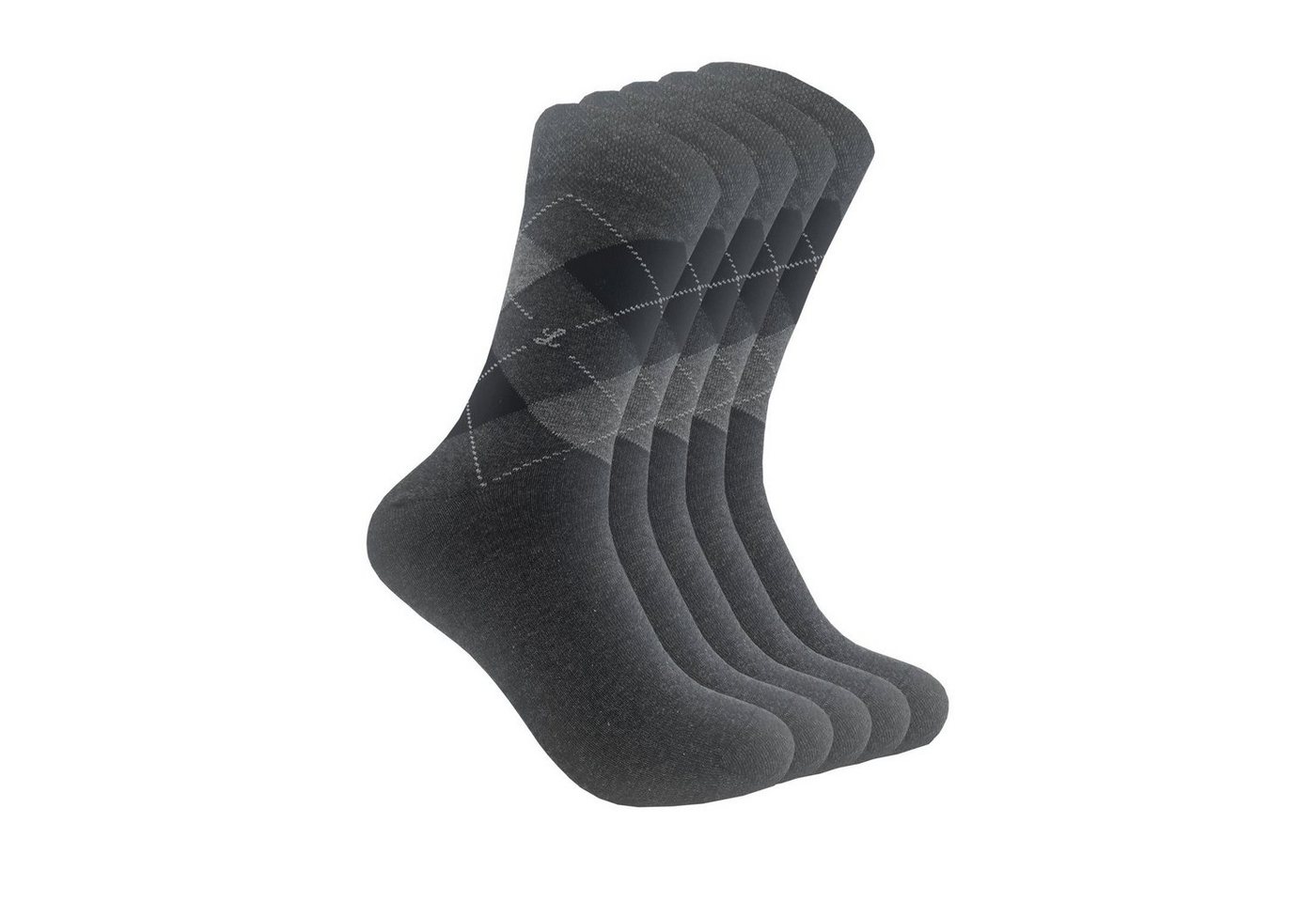 Max Lindner Businesssocken aus hochwertiger Baumwolle für Damen und Herren (unifarbend und gemustert, 5-Paar) atmungsaktiv und hautfreundlich von Max Lindner