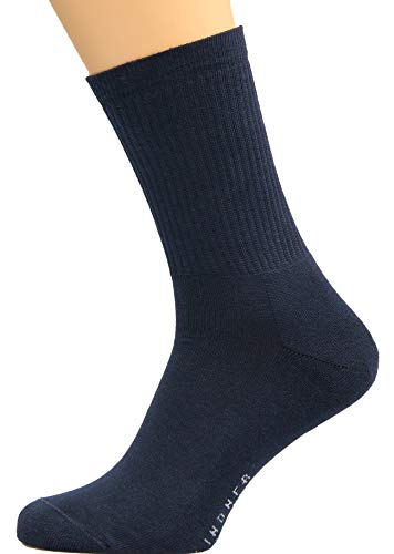 Max Lindner Sportsocken – Atmungsaktive Baumwollsocken mit Voll-Plüsch-Sohle, Arbeitssocken & Sportsocken für Damen & Herren, Crew Lang (Gr. 36-50) – Made in Germany von LINDNER socks