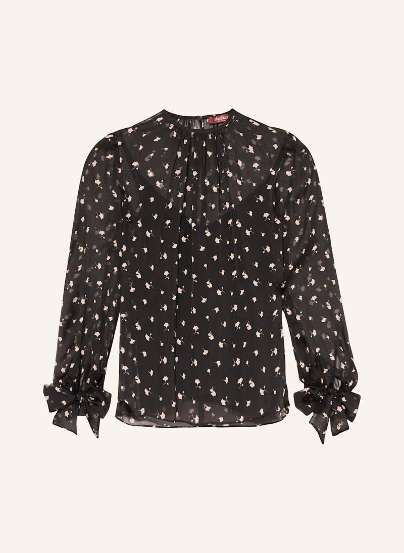 Max Mara Studio Blusenshirt Fabia Aus Seide schwarz von Max Mara STUDIO