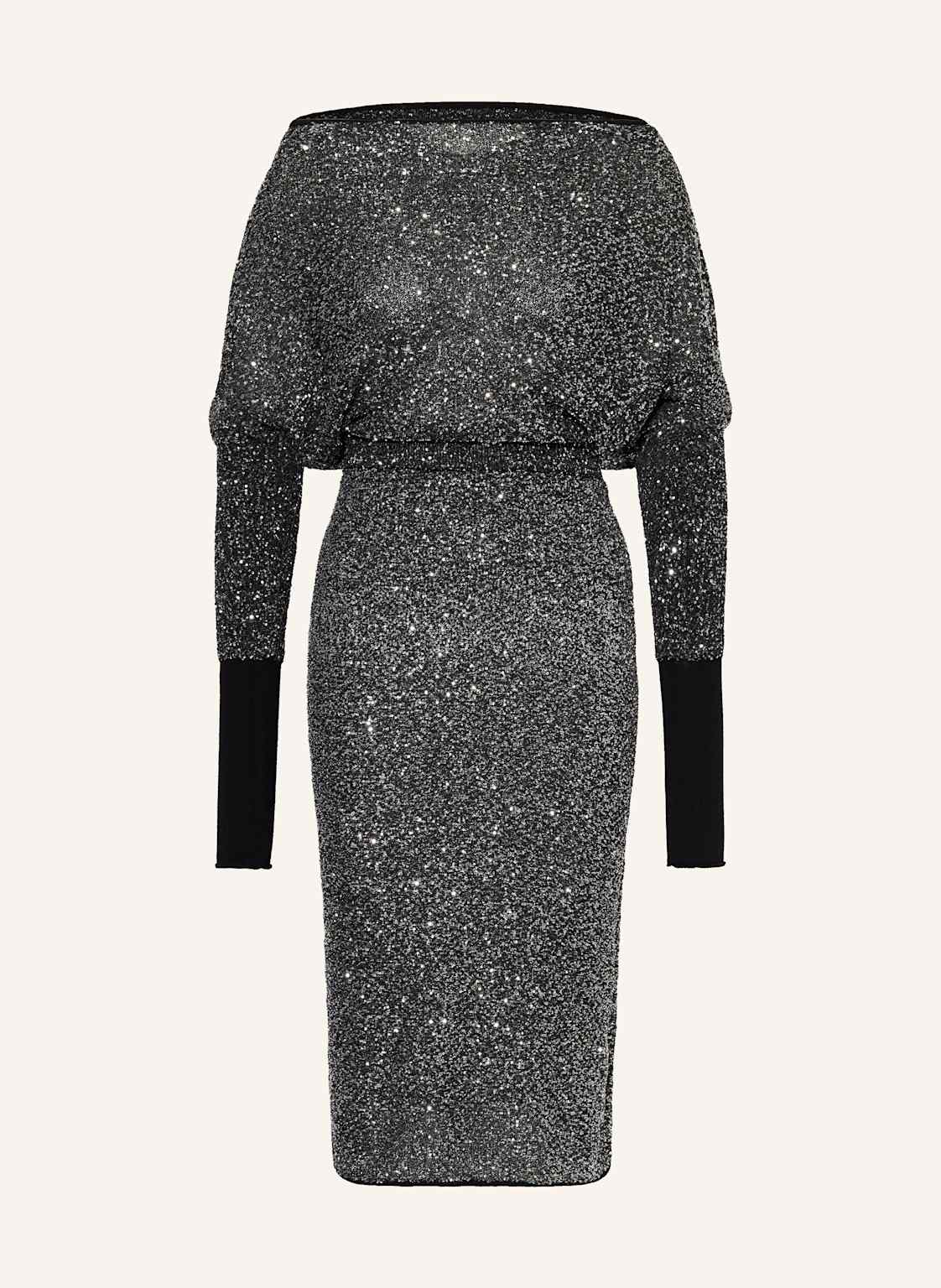 Max Mara Studio Jerseykleid Opzione Mit Pailletten grau Max Mara Studio Jerseykleid Opzione Mit Pailletten grau von Max Mara STUDIO