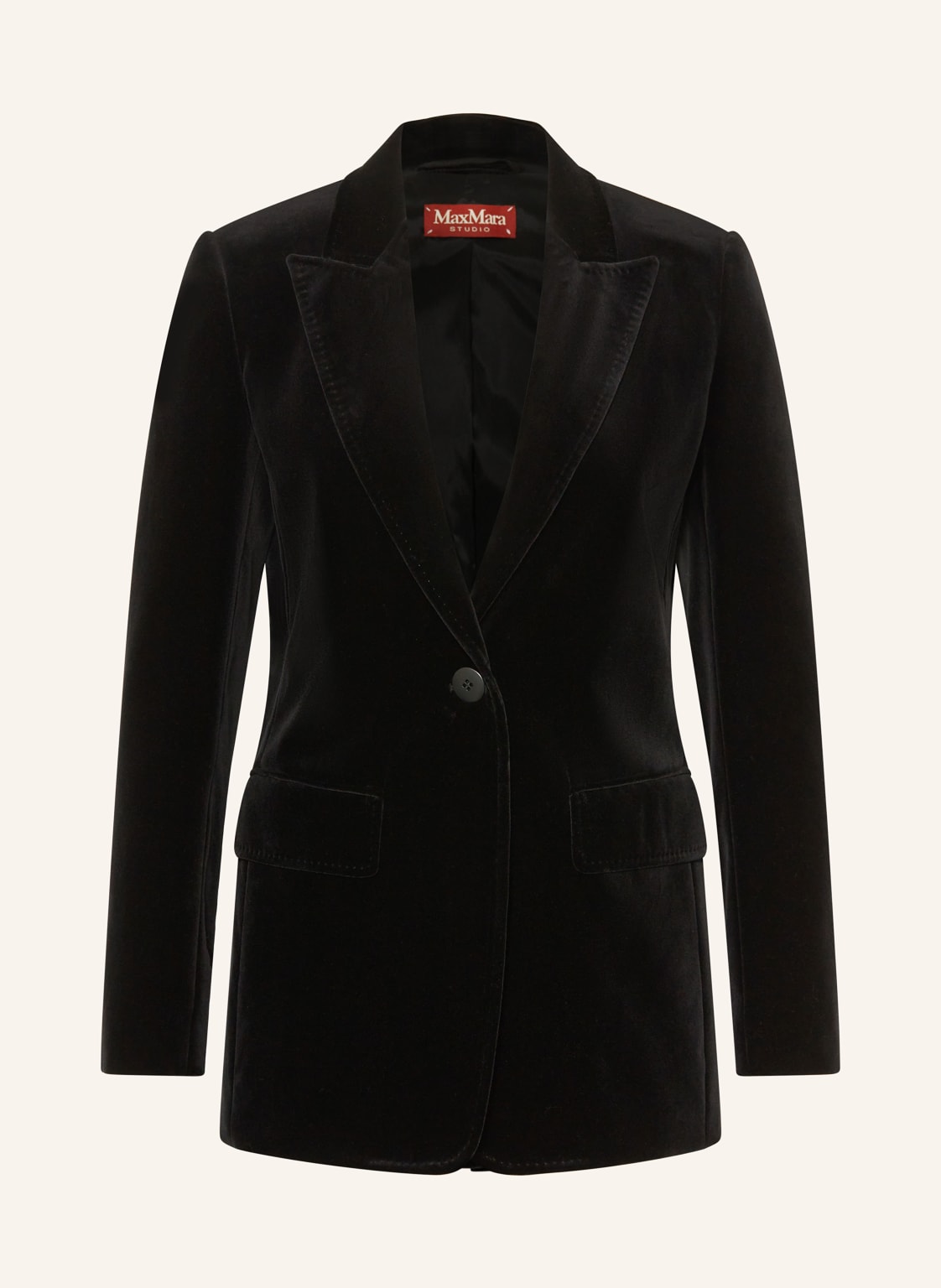 Max Mara Studio Samtblazer Quadro schwarz von Max Mara STUDIO