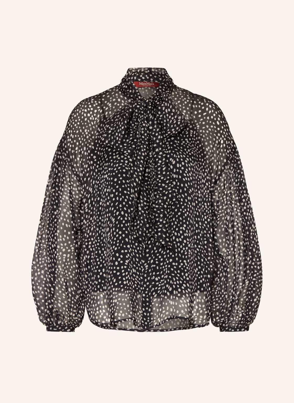 Max Mara Studio Schluppenbluse Aus Seide schwarz von Max Mara STUDIO