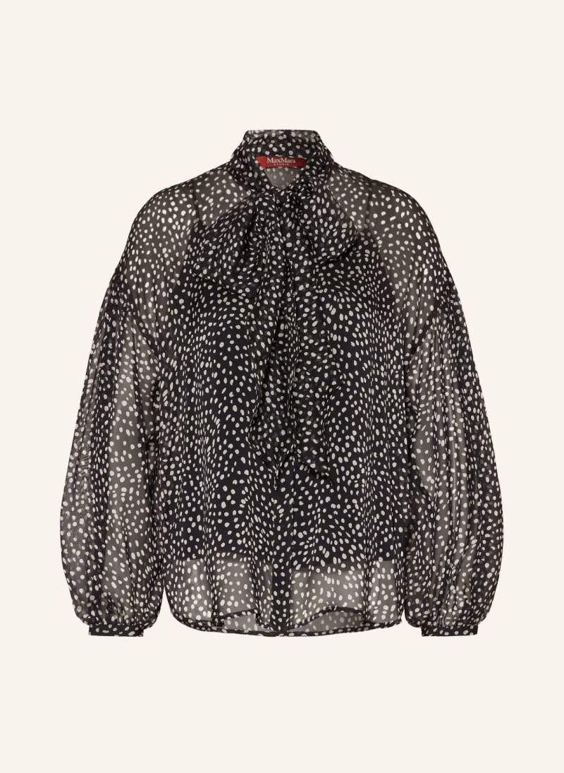 Max Mara Studio Schluppenbluse Aus Seide schwarz von Max Mara STUDIO