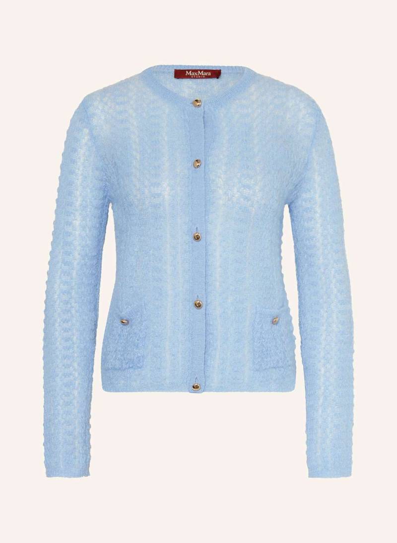 Max Mara Studio Strickjacke Golia Mit Mohair blau von Max Mara STUDIO