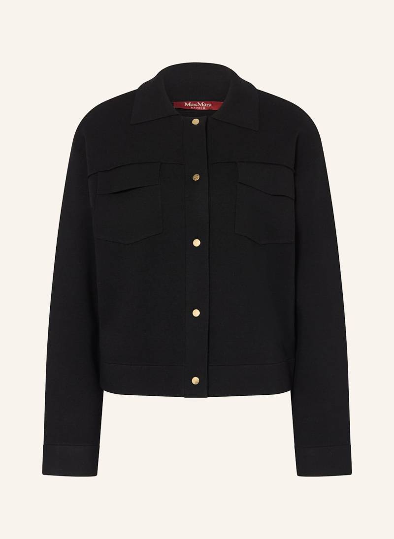 Max Mara Studio Strickjacke Zum schwarz von Max Mara STUDIO
