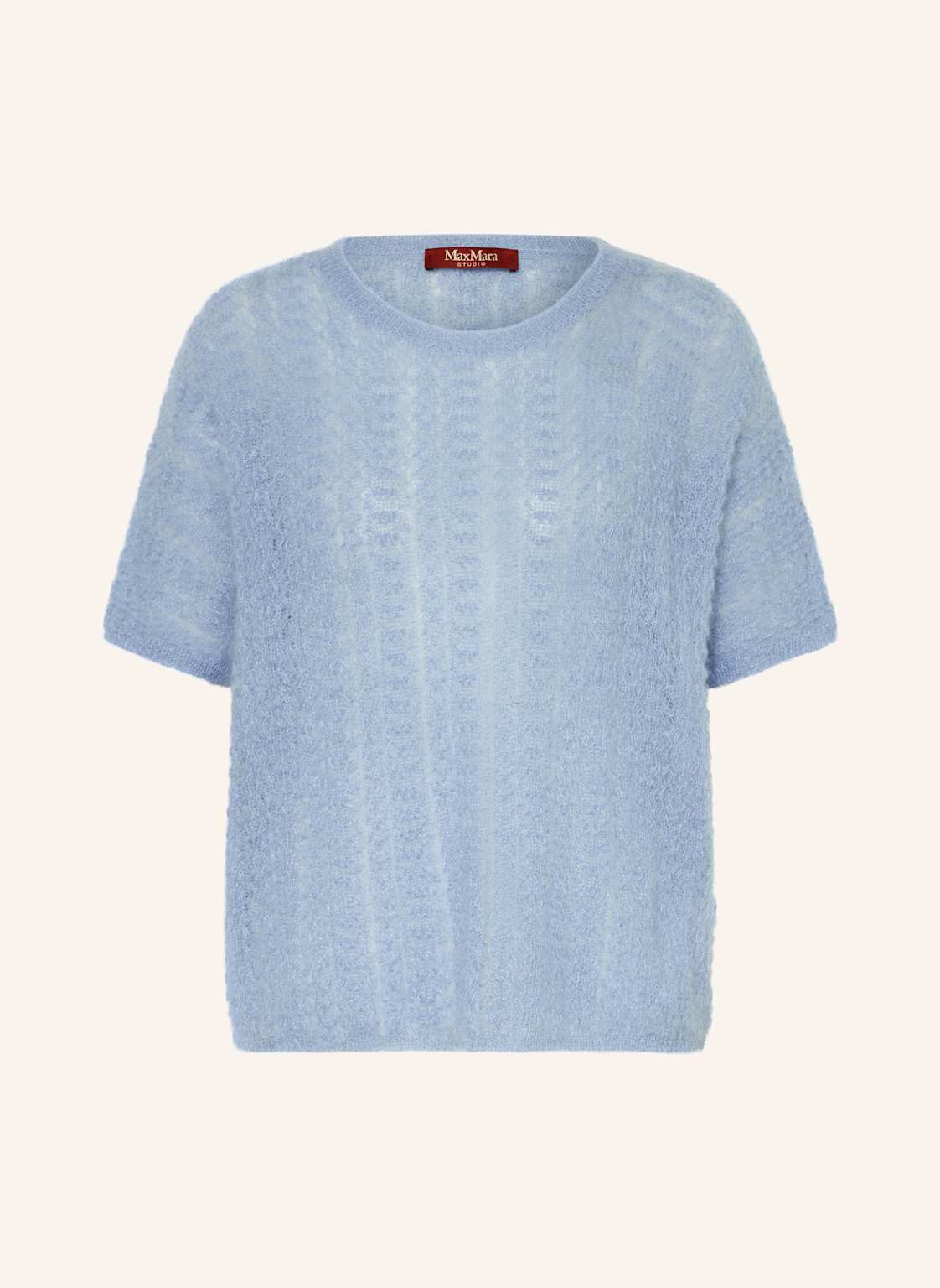Max Mara Studio Strickshirt Terzo Mit Mohair blau Max Mara Studio Strickshirt Terzo Mit Mohair blau von Max Mara STUDIO