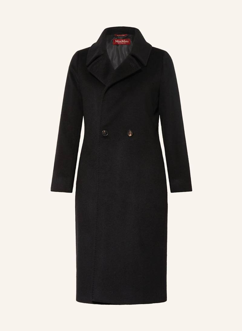 Max Mara Studio Wollmantel Bcollag schwarz von Max Mara STUDIO