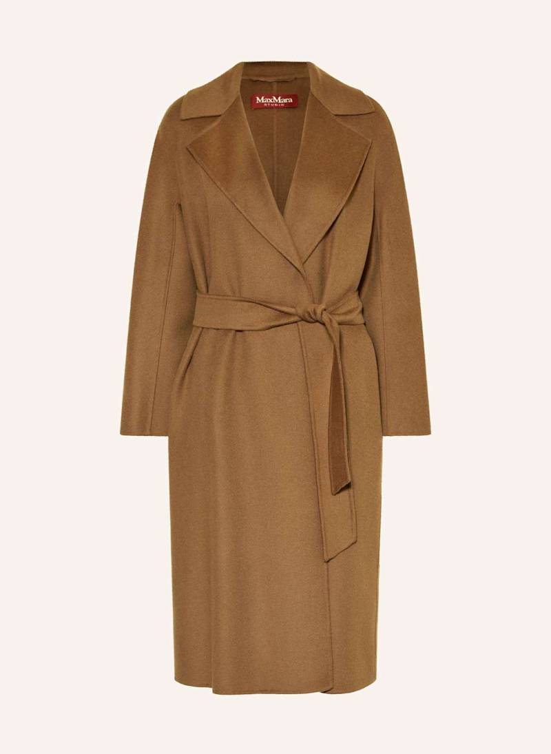 Max Mara Studio Wollmantel Cles braun von Max Mara STUDIO