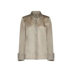 Max Mara Sfilata Khaki Seidenbluse Für Damen von Max Mara Sfilata